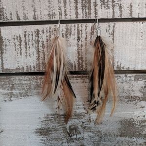 Feather earrings